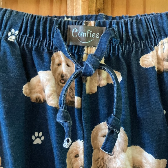 Women’s Comfies blue golden doodle dog pajama lounge pants - size M - Picture 4 of 8